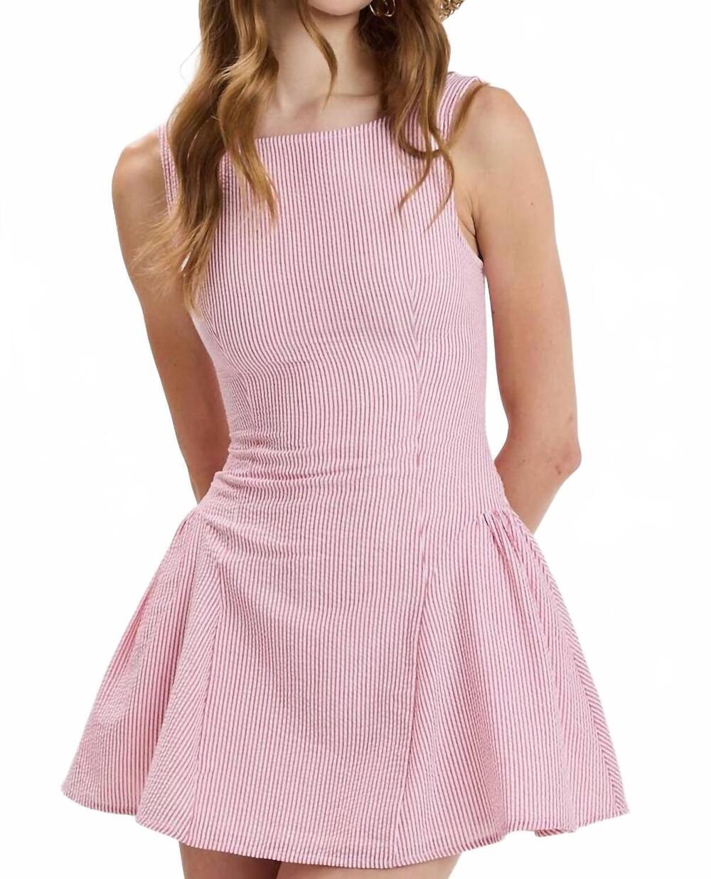 NEW SKY TO MOON kasey mini dress in red